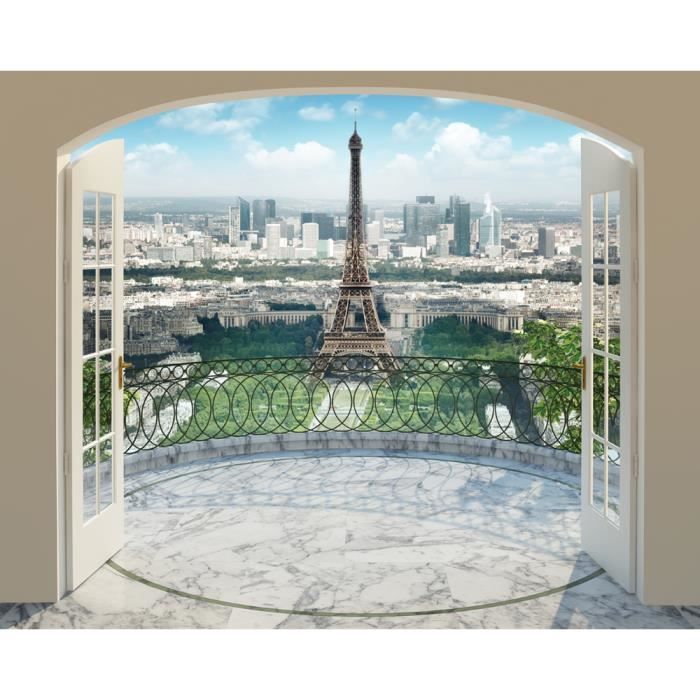 Papier peint Photo Panorama Tour Eiffel Paris 244X305 CM
