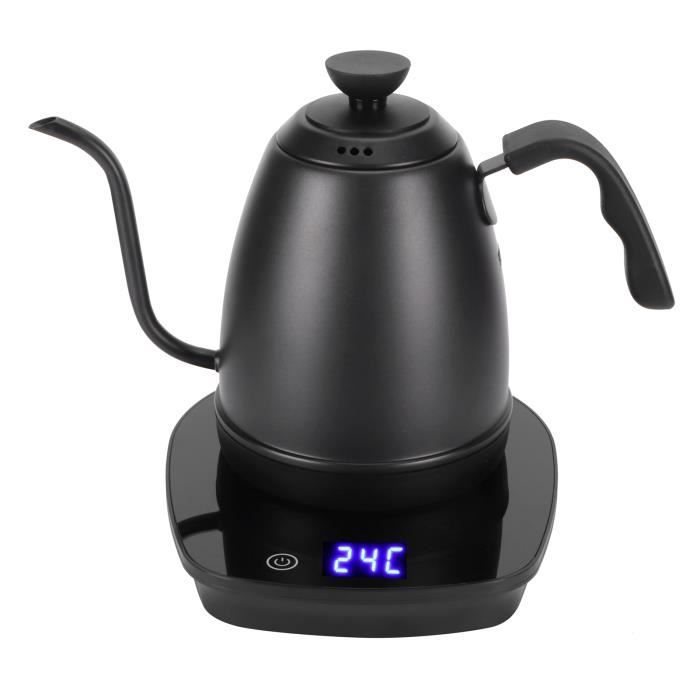 Zerone Electric Gooseneck Kettle, AC220240V Tea Kettle, with Display