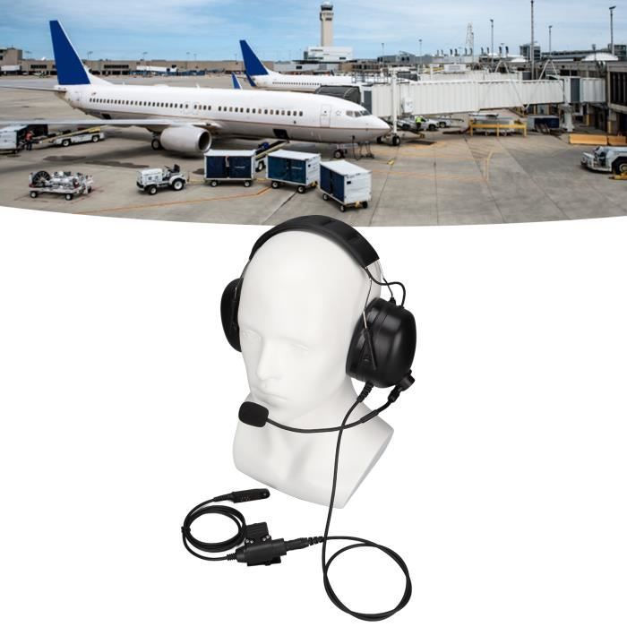 Câble PTT U94 Pour Casque Militaire - Compatible Baofeng UV5R, TYT, Kenwood - Connecteur 2 Broches, Bouton Push-to-talk