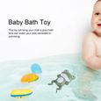 EJ.life Jouets de bain de grenouilles mécaniques Jouets de bain pour bébé Clockwork Natation Grenouilles mignonnes Jouets de-1