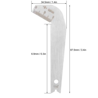 Set De 3 Jaunes D'Angle Pour Affûtage – Gabarit Angle Foret (118°) + Jauge Générale – En Acier Inoxydable – Pour Outils De Percage - 10