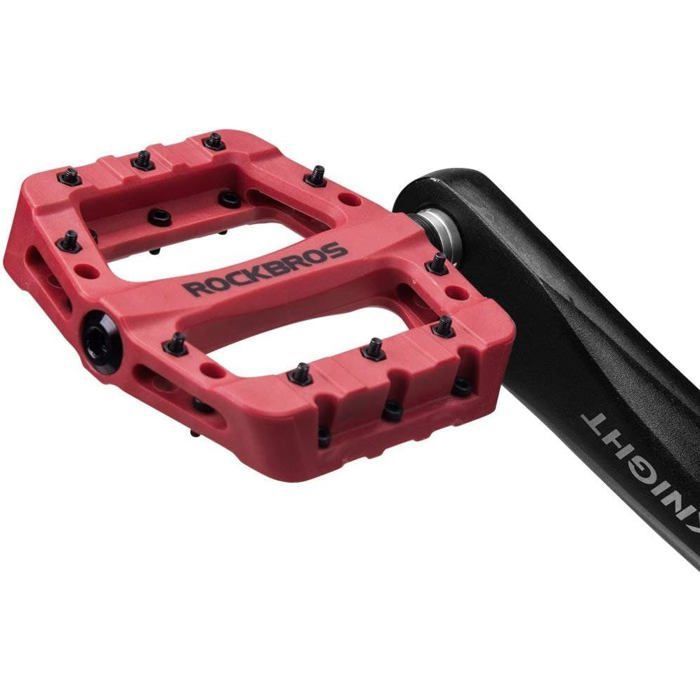 2 pédales de VTT plates pour réparation, entretien du vélo pliant, BMX