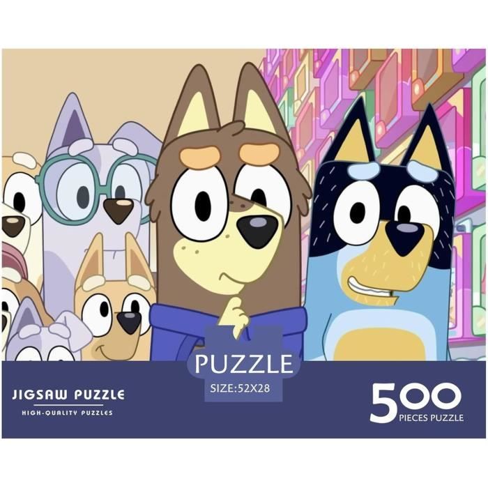 Puzzle Dessin Animé Adultes 1000 Pieces Bluey - Kit De Bricolage Jouet ...