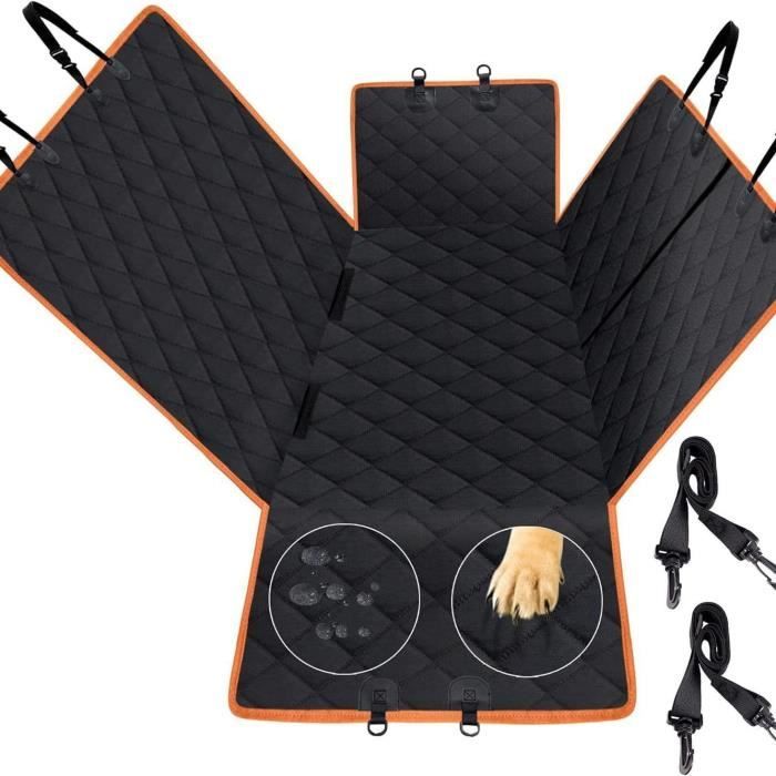 Housse De Siège Arrière Pour Chien Imperméable - Fond Dur, Fenêtre En Maille, Poches, Jusqu'à 150 Kg, Pour Voiture/SUV