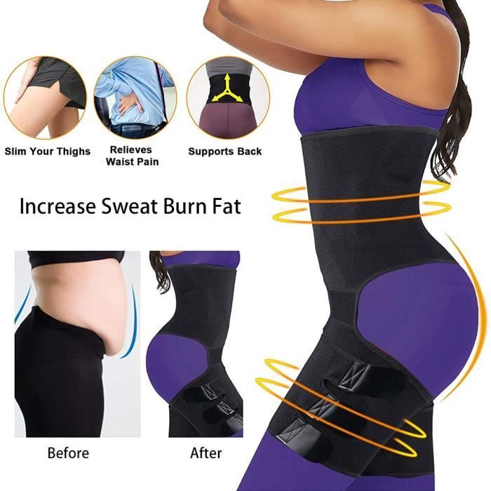 Ceinture De Sudation Pour Femmes - Bandeau Ventre En Néoprène Respirant, Soutien Lombaire Pour Sport Et Perte De Poids - 5