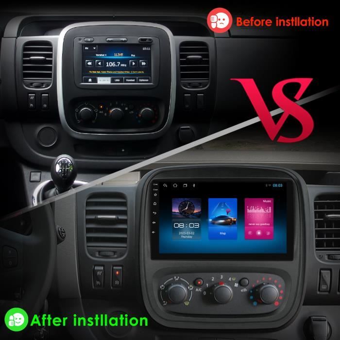 Autoradio Renault Trafic 3 Android Auto Apple Carplay GPS Bluetooth Poste  Radio Ecran Tactile Compatible D'origine