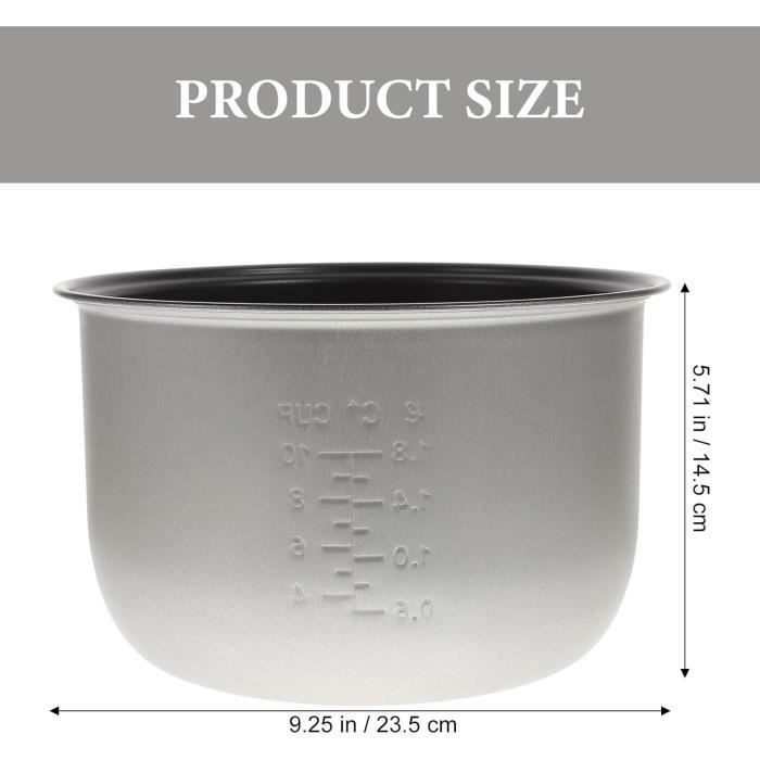 Casserole Intérieure Antiadhésive De Rechange Pour Cuiseur à Riz 1,5 L Ou 1,6 L - Alliage, Revêtement Durable