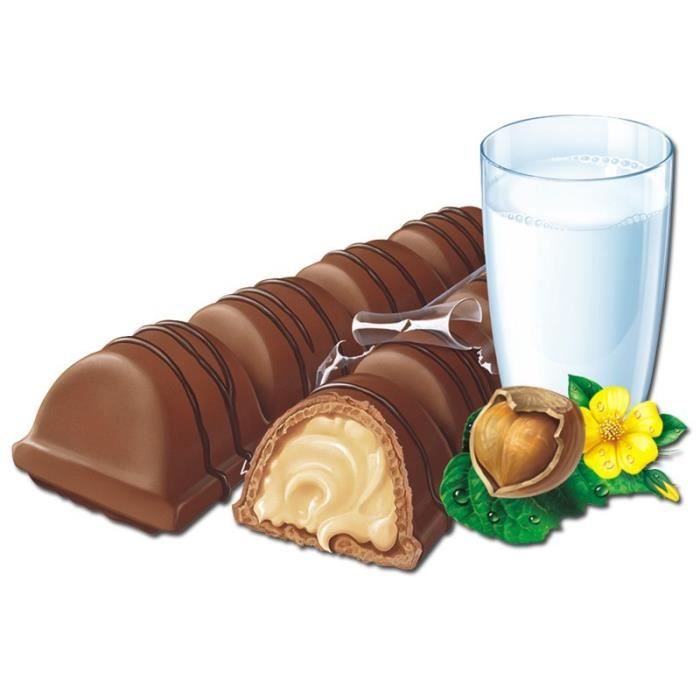 Lot de 2 ] Barre Kinder Chocolat au lait x16 - 400g - Cdiscount Au quotidien