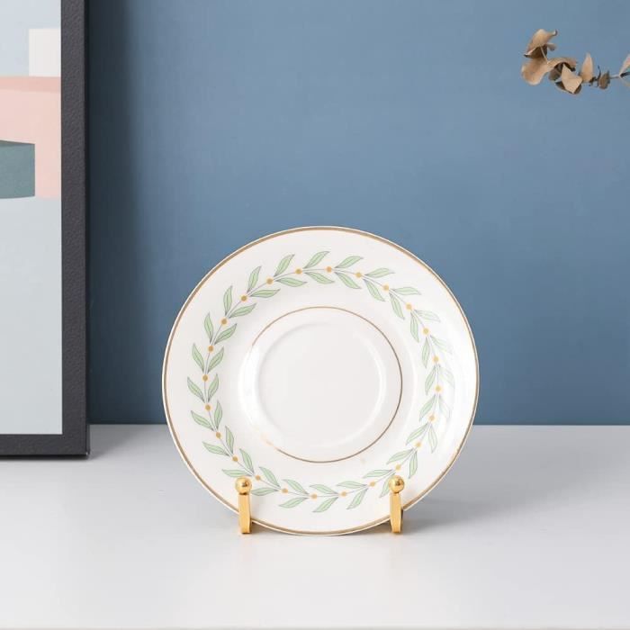 Tincogo Lot De 2 Argenté Métal Chevalets Porte Assiette Présentoirs Décoratifs En Pour Photo