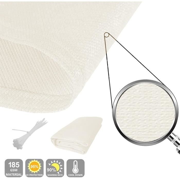 Brise-Vue Balcon HDPE 1x5m Taupe - Protection Intimité, UV Et Vent