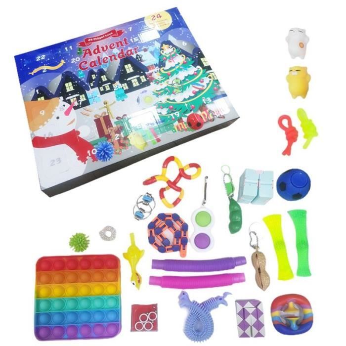 Kit décoration noël,Kit de jouets pour enfant,ensemble de jouets avec  calendrier,compte à rebours de l'avent de - Type Chocolat - Cdiscount Maison