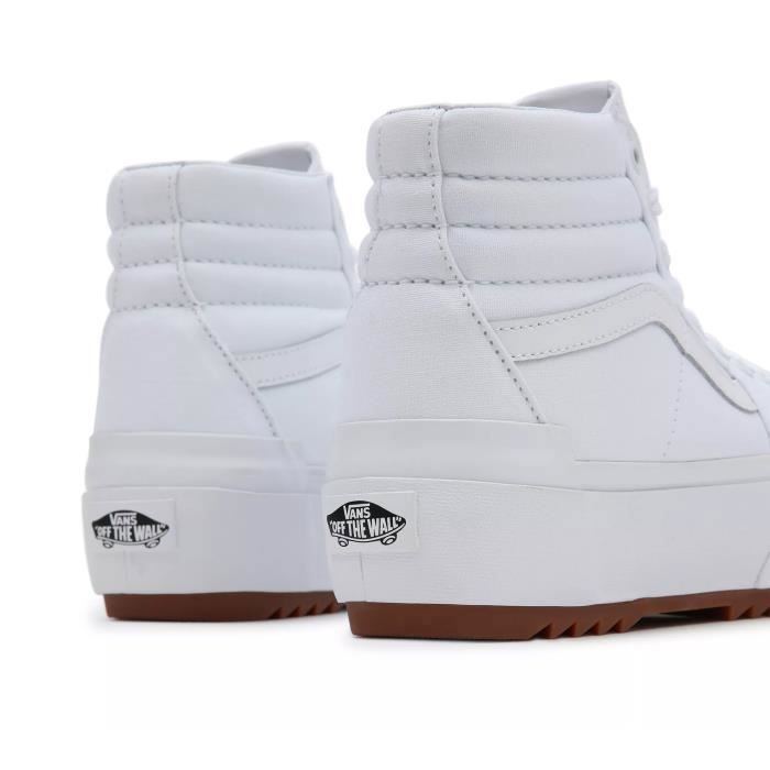 Chaussure pour Femme Vans SK8-Hi Stacked Blanc Lacets