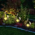 Lampes Solaires De Jardin Avec Solar Flame Lights Lot De 2 Deco Jardin Exterieur Pour Terrasse Éclairage-3