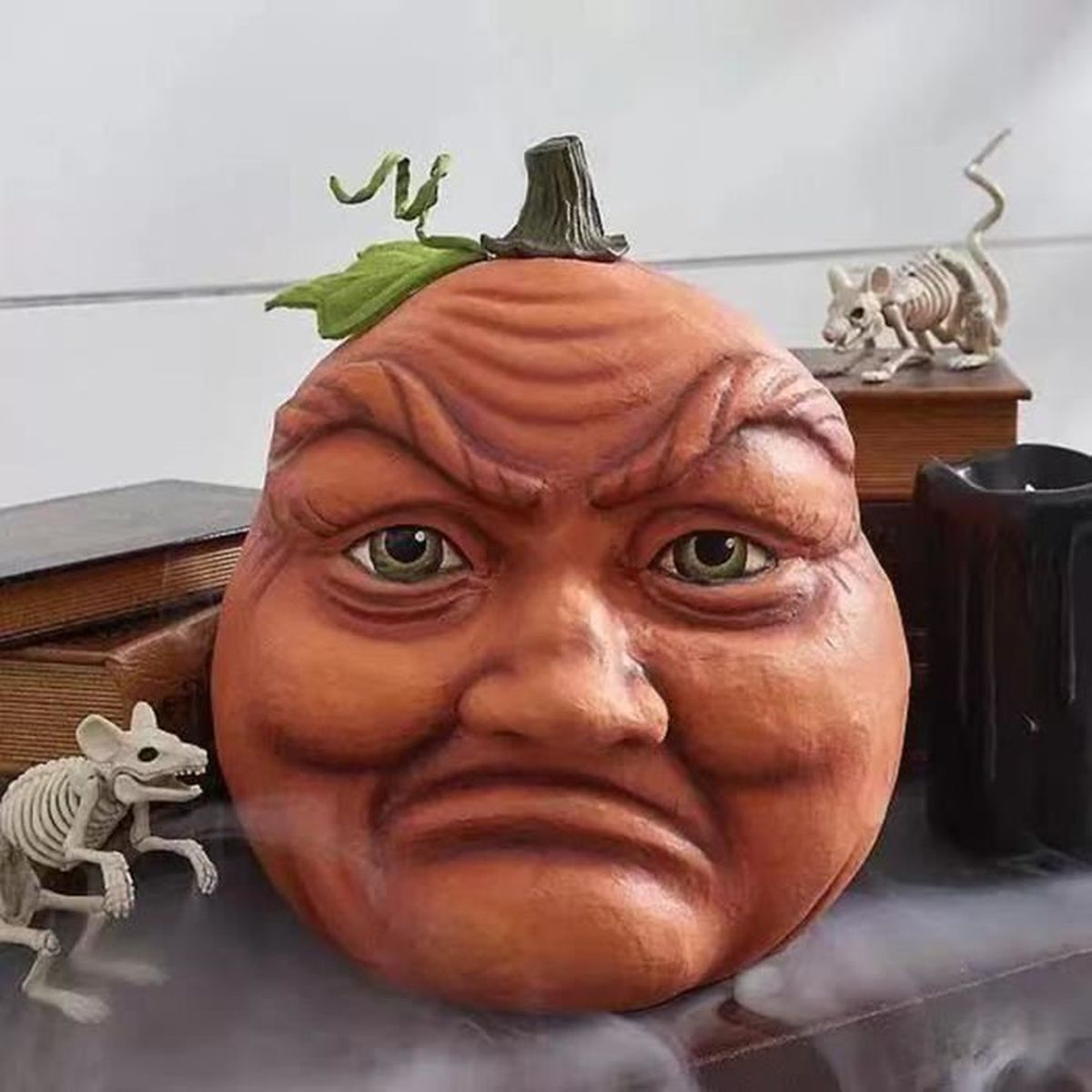 décorations 3D de Monstres d/'halloween Figurines de Bureau de citrouilles Amusantes Bhgvtz Famille de citrouilles expressives récolte d/'automne étagère de fenêtre de décoration de Maison