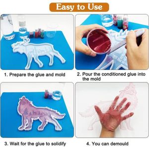 Moule En Silicone En Forme D'os Pour Chien Et Chat, En Résine Époxy