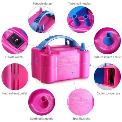Gonfleur électrique Portable Double Buse - Pompe à Air Pour Ballons Et Gonflage Rapide