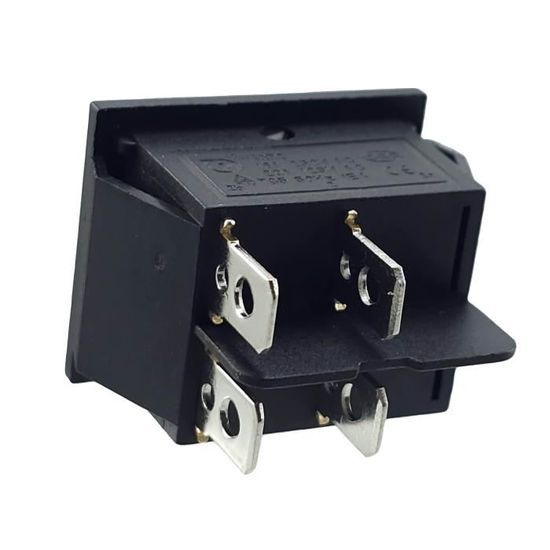 Interrupteur à Bascule étanche Vert - 4 Broches, 16A 250V AC, DPST, Neuf