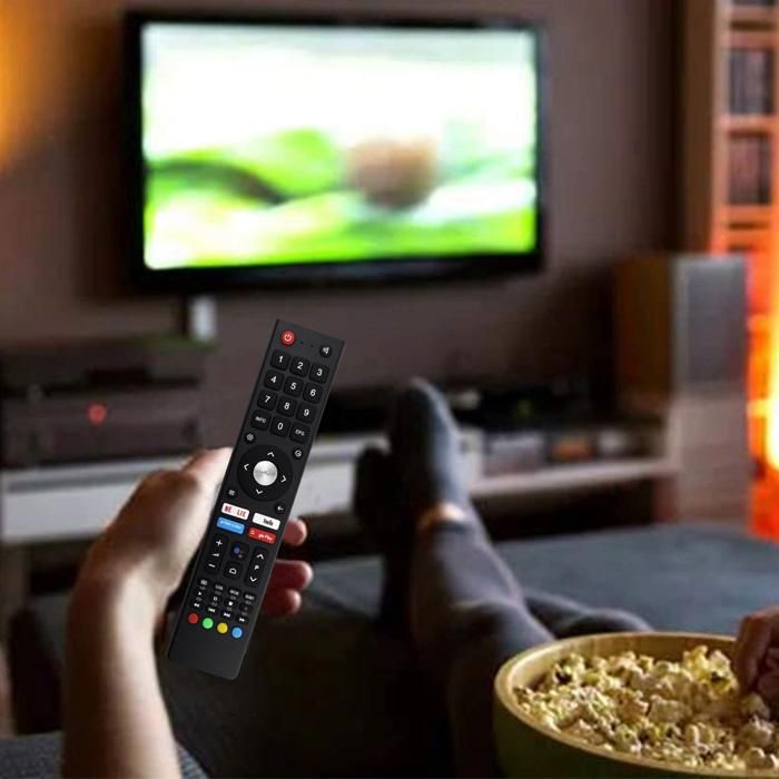 Contrôle à Distance CHIQ Compatible Télécommande Remplacement Pour CHIQ TV - GCBLTV02BDBIR - Compatible U55H7N, L50H7N, Etc. Télécommande Remplacement GCBLTV02BDBIR