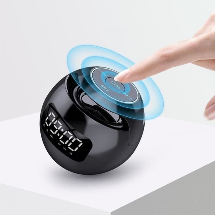 Smart AI Robot Wireless Bluetooth Speaker Sound Box Audio Alarm Clock FM Radio forBoy Girl Student Gift