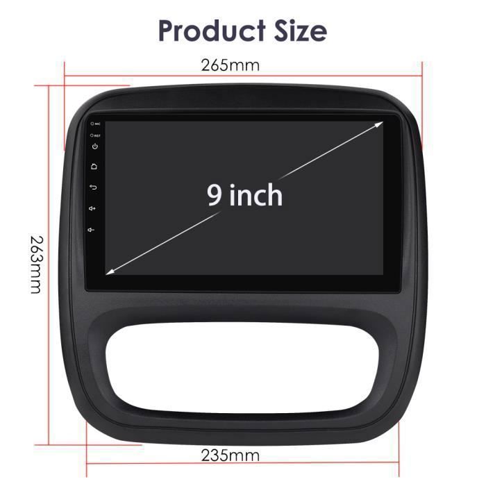 Autoradio Android 13 2 Din Con Wireless CarPlay Per Renault Trafic, Opel Vivaro, Fiat Talento - Foto 9