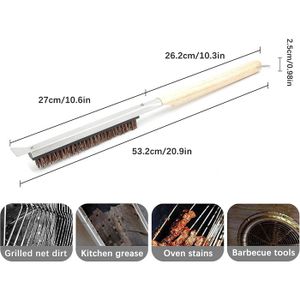 Brosse à four à pizza grattoir à four à barbecue de pizza de poils