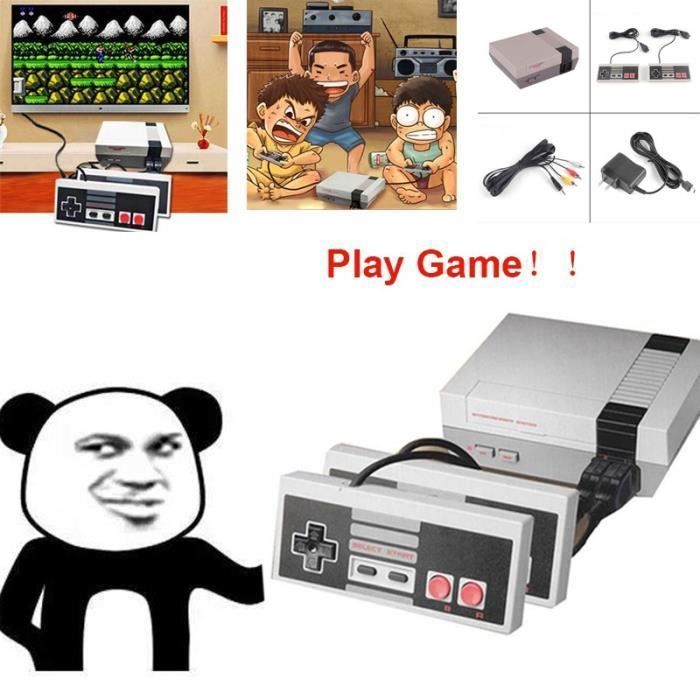 Console de jeux vidéo Mini TV + Double Gamepads Support PAL & NTSC ...