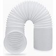 Tuyau d'évacuation pour climatiseurs portables - KCVV - 2 mètres - 15 cm de diamètre - Rotation à gauche - Universel