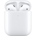 Apple AirPods 2nd 1: 1 avec étui de chargement sans fil Bluetooth-0