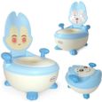 BESREY Pot d'Apprentissage Ergonomique Pot bébé Toilette enfant pour l'apprentissage de la propreté et Certification EN-71 Bleu-0