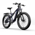 Vélo électrique Shengmilo MX03 - Bafang 1000w - Fat bike - Batterie Samsung 48V17.5AH - Portée 40-60km - bleu-0