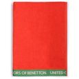 UNITED COLORS OF BENETTON CASA Benetton Serviette de Plage 90 x 160 cm 380 g/m² Velours 100% Coton Rouge 90 x 160 cm-0