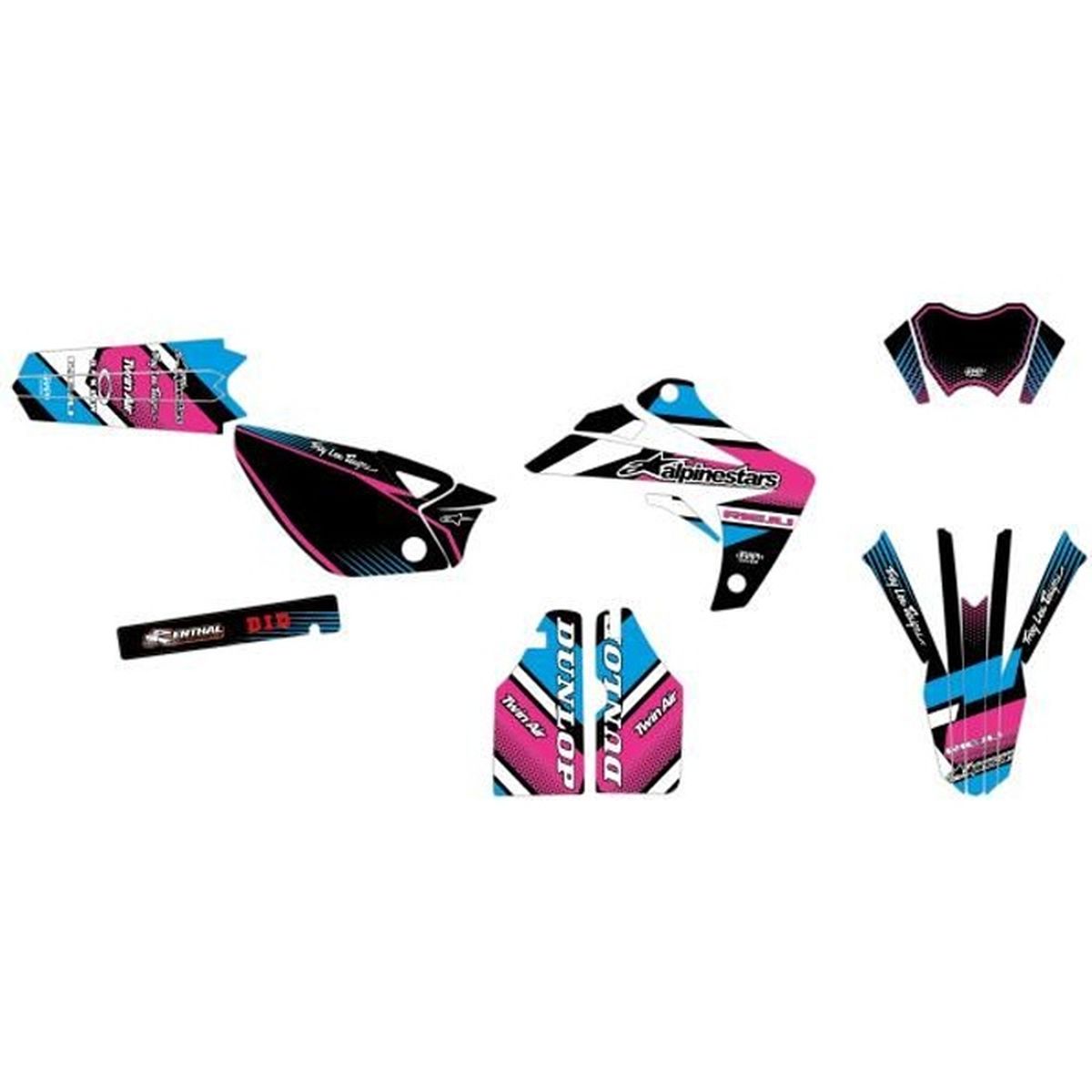 KIT Deco Motocross Yamaha DT 50 Comics Bleu 2003 /à 2020
