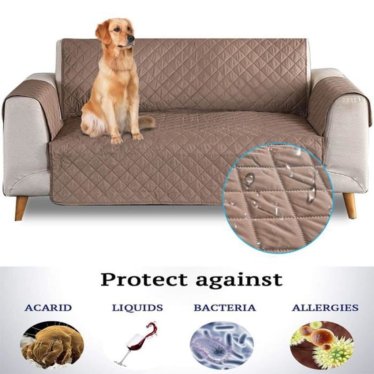 Amzdeal® Housse de siège imperméable pour animal domestique 