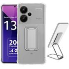 E.F.CONNECTION Coque Pour Xiaomi Redmi Note 13 Pro+ 5G - Silicone Slim Transparent - Support Réglable - Absorption Chocs