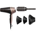 Remington D5706 Coffret Coiffure, Sèche-Cheveux Ionique Curl Confidence 2200W, Brosse 45mm, Grille Céramique, Léger, Silencieux