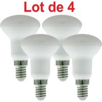 Lot de 4 Ampoules LED R50 - Marque - E14 5W 423Lm 4000K Blanc Neutre - Réflecteur Spot