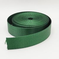 Sangle nylon polyester 25mm Vert Sapin brillant pour sacs à dos main lunch bag couture anse accessoires rouleau de 10 mètres