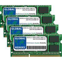 32Go (4 x 8Go) DDR3 1066MHz PC3-8500 SODIMM MÉMOIRE KIT POUR INTEL IMAC 27 POUCES i5 2.66GHz/i7 2.8GHz (FIN 2009)