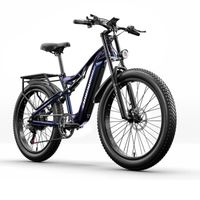 Vélo électrique Shengmilo MX03 - Bafang 1000w - Fat bike - Batterie Samsung 48V17.5AH - Portée 40-60km - bleu