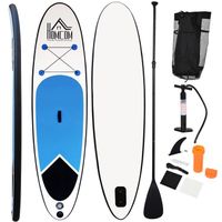 HOMCOM Stand up paddle gonflable surf planche de paddle pour adulte dim. 301L x 76l x 10H cm nombreux accessoires fournis PVC