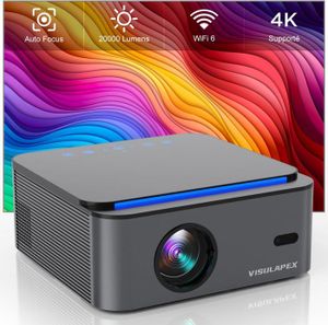 Vidéoprojecteur [Auto Focus/Keystone]Vidéoprojecteur, U1 20000 Lumens 1080P Full HD Rétroprojecteur, 4K Supporté, Auto 4P Correction,WIFI.[Z31]