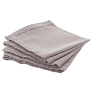 Lot De 3 Serviettes De Table En Coton Imprimé Floreor 40x40 Cm - Élégantes Et Faciles à Entretenir