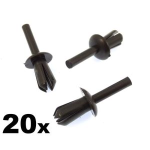 Homyl 100pcs 8mm Clips Rivet de Pare-Chocs Supports de Pression en Plastique pour Kawasaki
