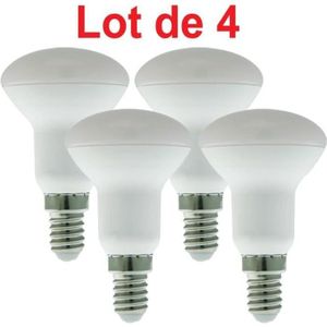 AMPOULE - LED Lot de 4 Ampoules LED R50 5W E14 423Lm 4000K blanc