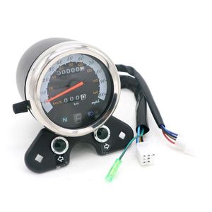 GIVBRO Compteur de vitesse Odomètre LCD numérique compteur de vitesse kilométrique km//h avec rétroéclairage LED pour ATV Quad Dirt Bike Accessoires