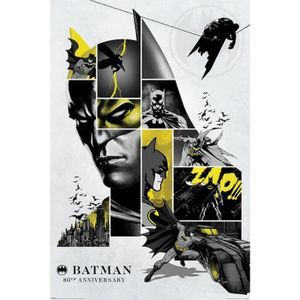 AFFICHE - POSTER Batman 80ème Anniversaire Poster multicolore