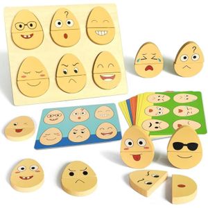PUZZLE Puzzle De Construction Emoji, Montessori Jouet En 