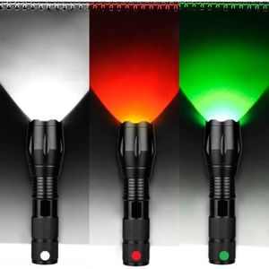 Lampe Torche Multicolore Avec Filtre Vert Rouge, Torche Rouge Vert Blanc  1000 Lumens Lampe De Poche Puissante Avec Aimant Tri[J1637] - Cdiscount  Bricolage