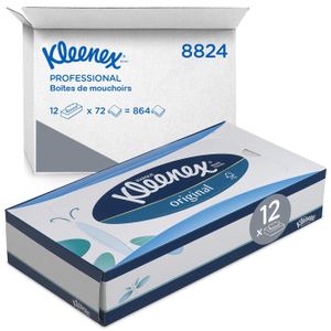 PAPIER TOILETTE Boîtes de mouchoirs Kleenex® 8824 - 12 x paquets de 72 mouchoirs (864 au total)