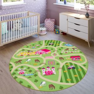 Dimension:80x150 cm Gris Paco Home Tapis pour Enfant Tapis R/éversible avec Design Rues Et Motifs Voitures